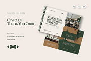 Cafvella - Thank You Card, a Card Template by Fannan Studio (Thumbnail 1 of 3)