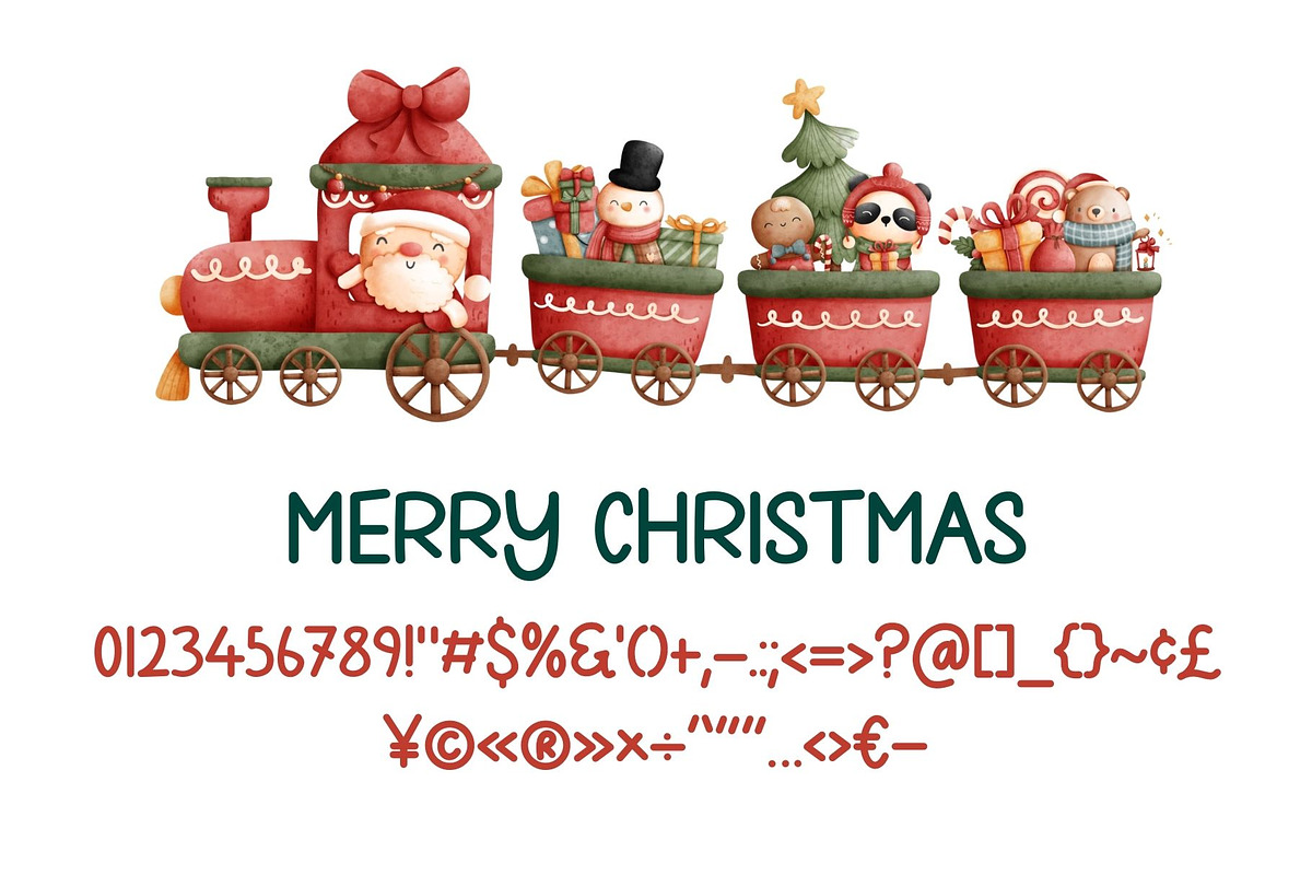 Christmas Winter Font, a Handwritten Font by MyFontsShop (Photo 6 of 9)