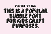 Black Bubble - Bubble Display Font, a Handwritten Font by KiddoGlyphs Studio (Thumbnail 2 of 4)