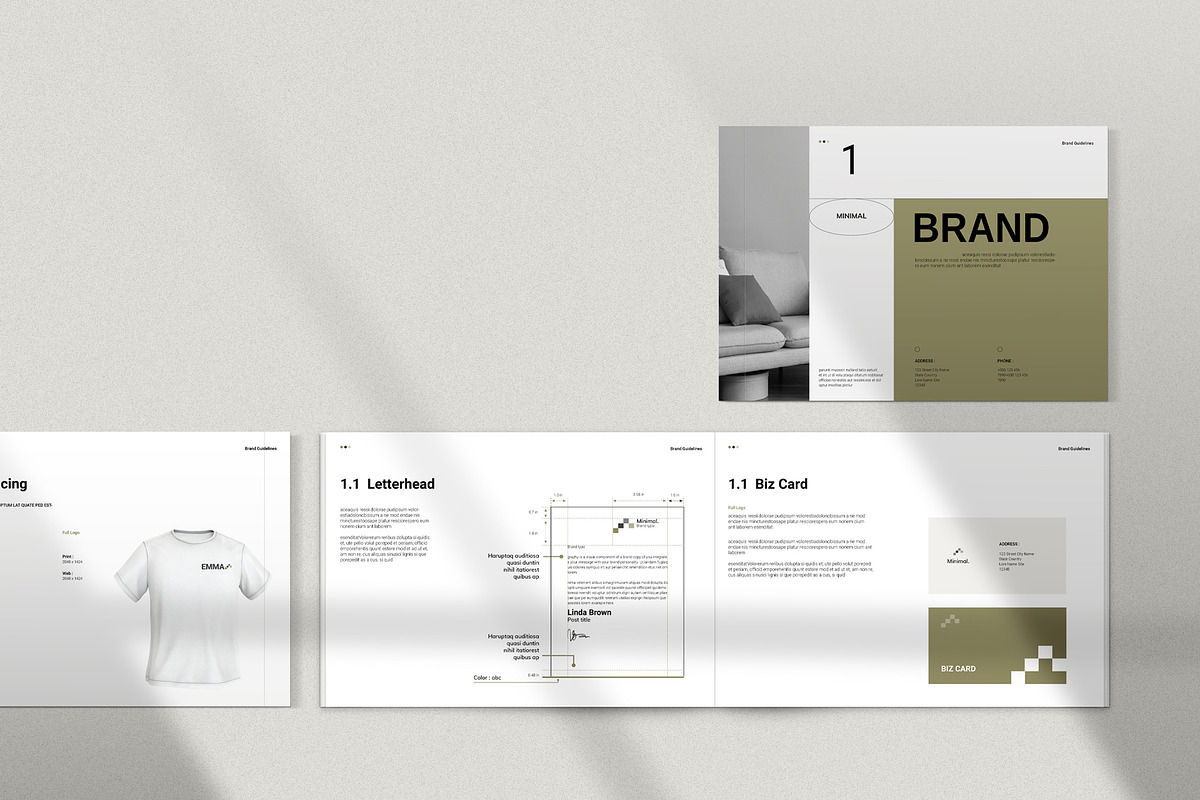 Minimal Brand Guidelines, a Brochure Template by metastudio38 (Photo 6 of 6)