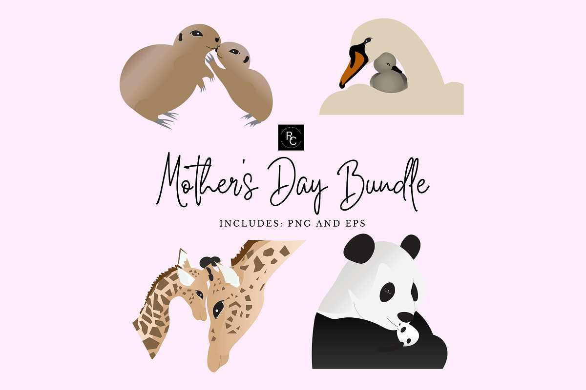 Animals - 4 Vector Illustrations, an Animal Illustration by Raafeya's Crafts (Photo 1 of 7)