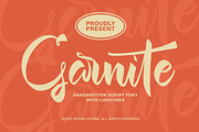 Garnite - Handwritten Script Font, a Handwritten Font by Afkari Studio (Thumbnail 1 of 9)