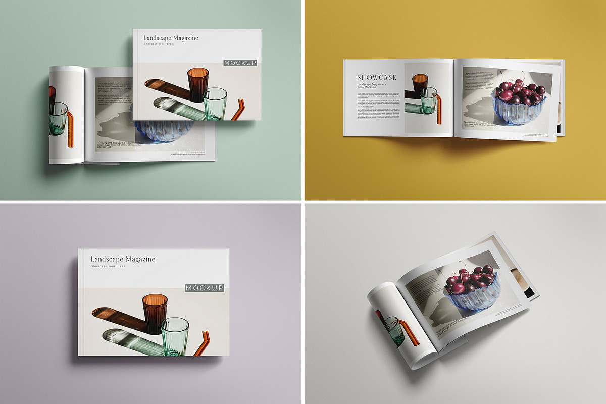 Landscape Magazine /brochure Mockup, a Books & Magazine Mockup by Tahtagraphic (Photo 5 of 14)