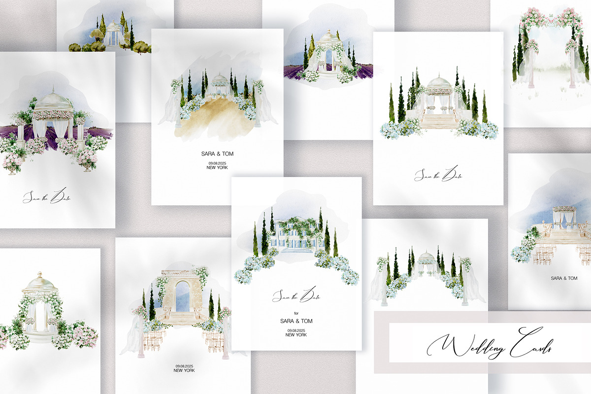 Wedding Invitation, Cards & Elements, an Object Graphic by Knopazyzy (Photo 5 of 9)