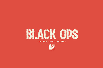 Black Ops, a Font by Hydro74