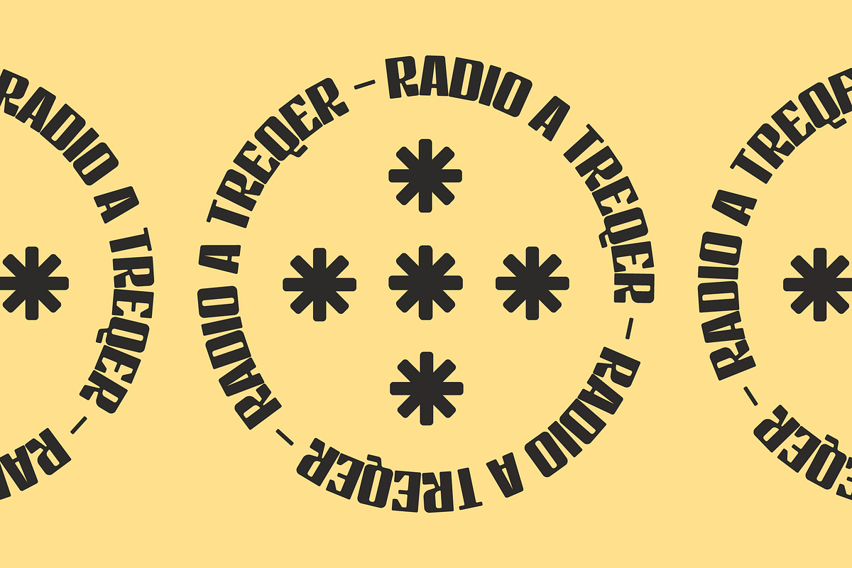 Radio A Treqer Display Font, a Sans Serif Font by Storytype Studio (Photo 4 of 18)