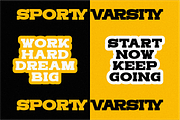 Sporty Varsity - Condensed Slab, a Slab Serif Font by Pian45 Studio (Thumbnail 7 of 10)