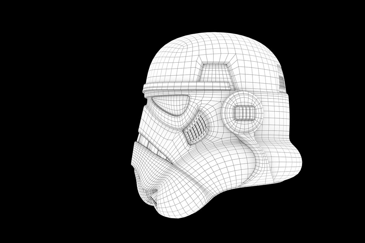 Star Wars Stormtrooper Helmet, a Characters & Person 3D Model by Olives (Photo 15 of 15)