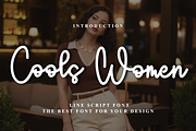 Cools Women, a Handwritten Font by FreshTypeINK (Thumbnail 1 of 8)