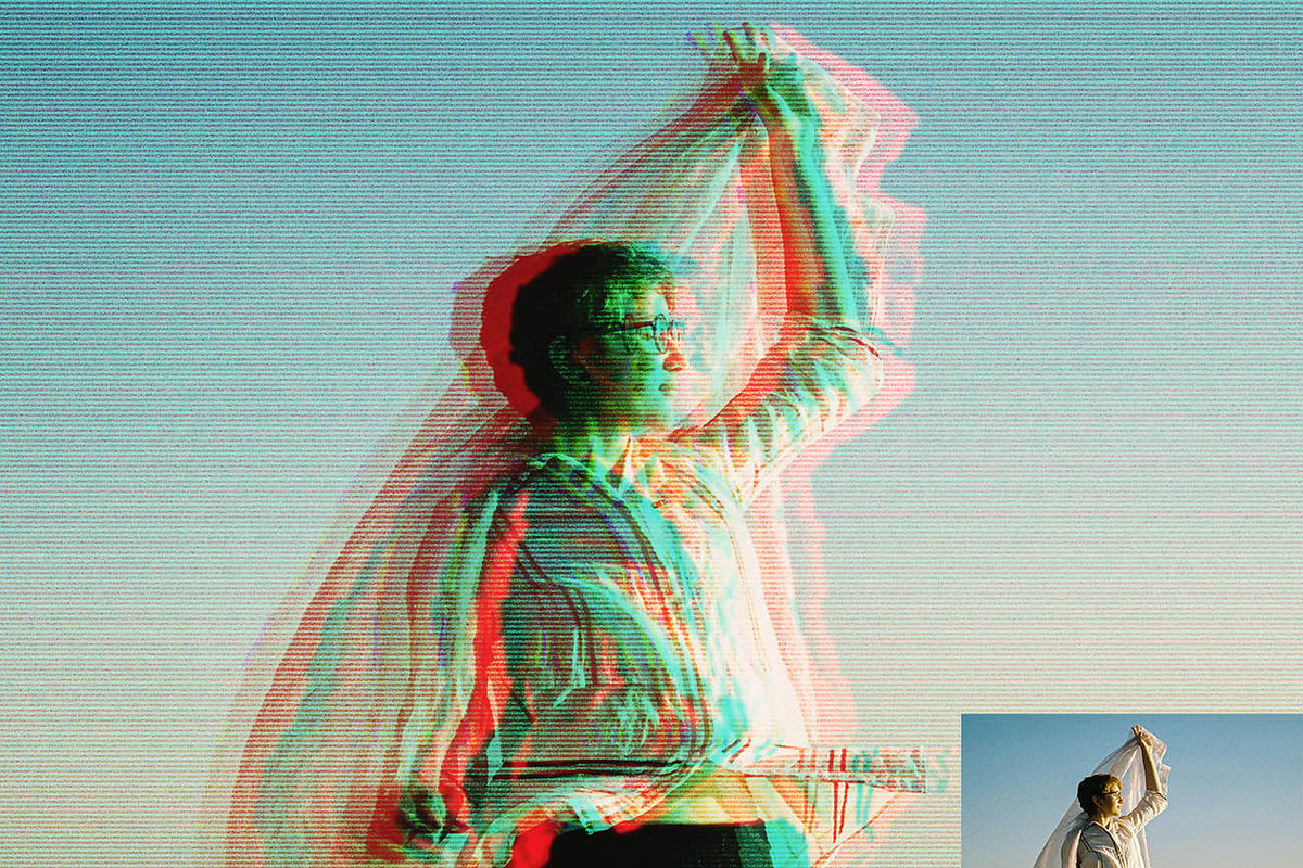 Retro Anaglyph 3D FX Ps Action, an Action Add-On by Studio Retouch (Photo 16 of 16)