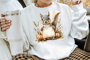 Autumn Squirrels Clipart, an Illustration by Sublimation Artist (Thumbnail 4 of 6)