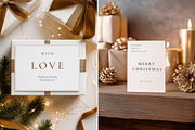 Holiday Christmas Card Mockup Bundle, an Advertising Mockup by Serenefeeling (Thumbnail 8 of 11)