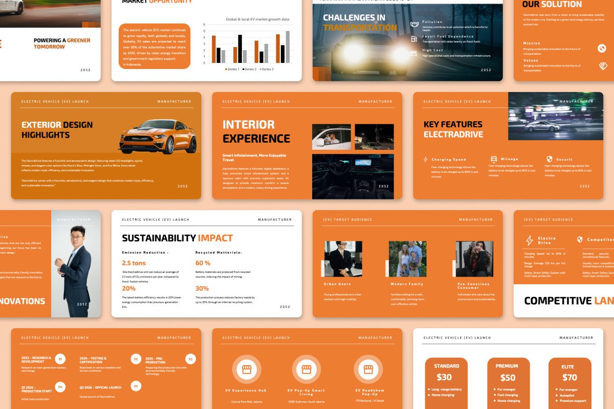 Electric Vehicle Launch Google Slide preview 4