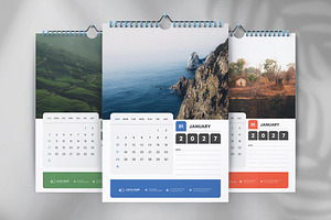 Wall calendar design template