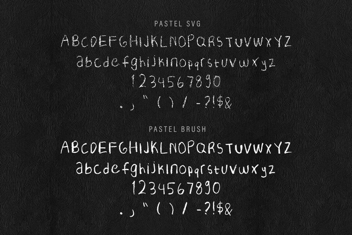 Crayon SVG fonts | Pastel, a Font by tomatstudio (Photo 6 of 6)