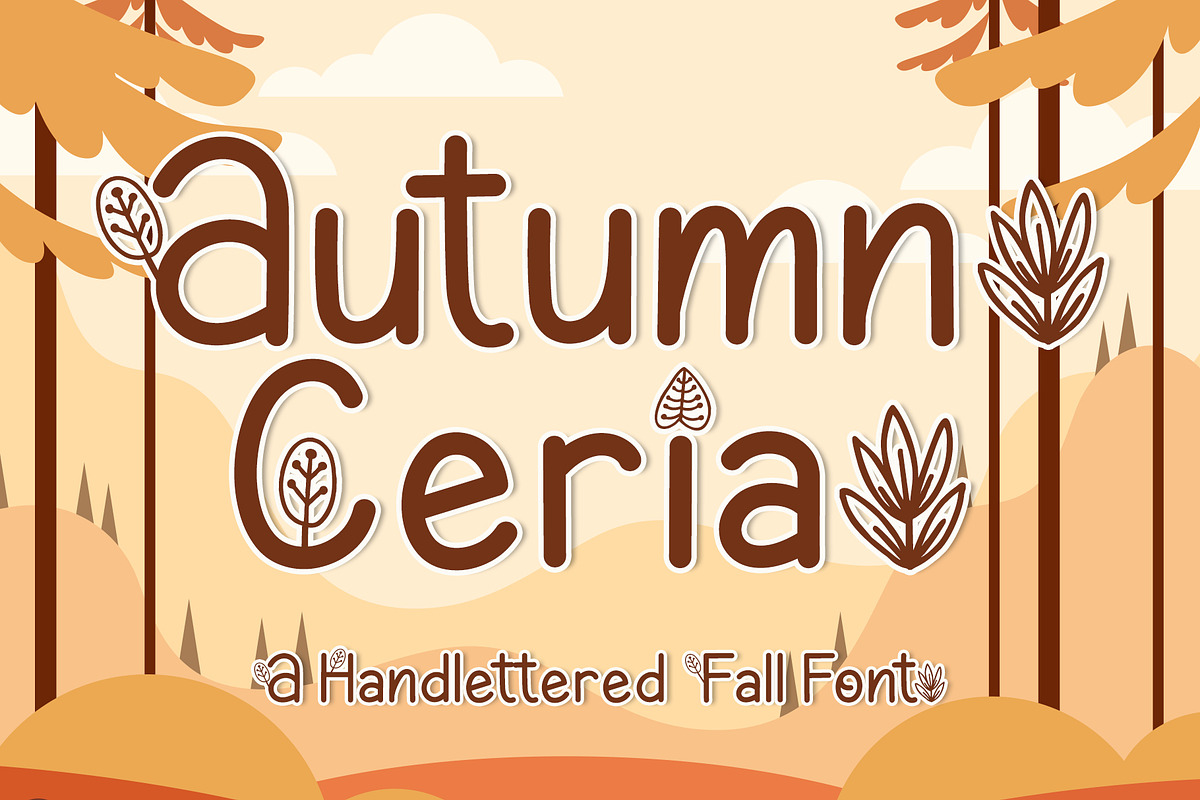 Autumn Ceria, a Font by AEN Creative Studio (Photo 1 of 7)