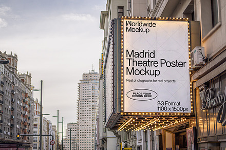 Madrid Theatre Poster Mockup