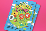 Kids Summer Camp Flyer, a Flyer Template by graphicook (Thumbnail 2 of 3)