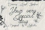 Few Petals. Dreamy Script Typeface, a Script Font by softulka (Thumbnail 2 of 7)
