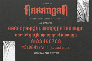 Rasangar - Modern Black Letter Displ