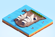 Polygonia World Landmarks Bundle, an Architecture 3D Model by Anton Moek (Thumbnail 11 of 23)
