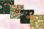 Vintage William Morris Style Floral, a Pattern Graphic by SVGArt (Thumbnail 9 of 9)