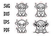 Highland Cow Keychain and Car Charm, an Object Graphic by Libby Wishes (Thumbnail 4 of 4)