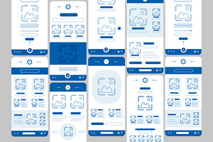 Mobile Wireframe UI kit Layout, a Wireframe Template by CreativeShaper