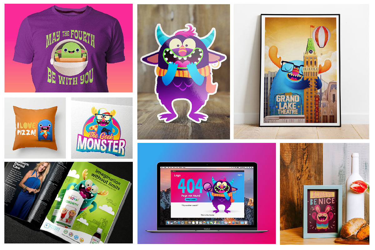 Freaky Monsters Bundle, an Animal Illustration by Asaelv Shop! (Photo 8 of 8)