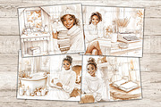 Neutral Autumn Junk Journal Kit, a Person Illustration by GlamArtZhanna (Thumbnail 6 of 10)