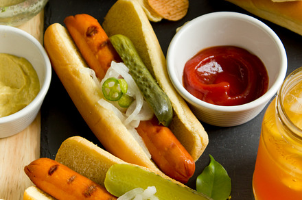 Hot dogs stock picture