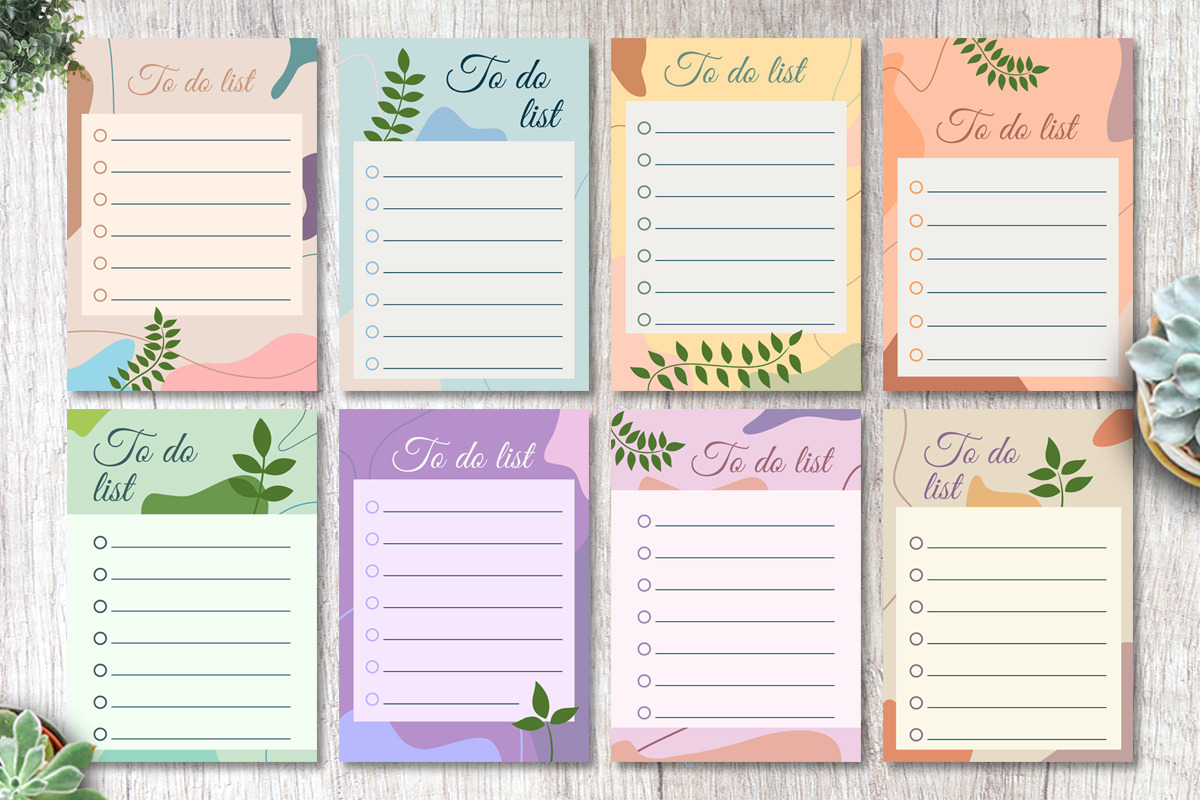 Floral To Do List Template, a Stationery Template by SefriMujiRahayu (Photo 3 of 3)