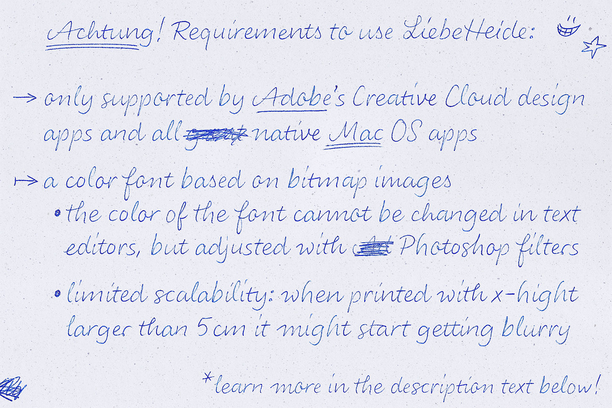 Color Font LiebeHeide, a Script Font by LiebeFonts (Photo 5 of 19)