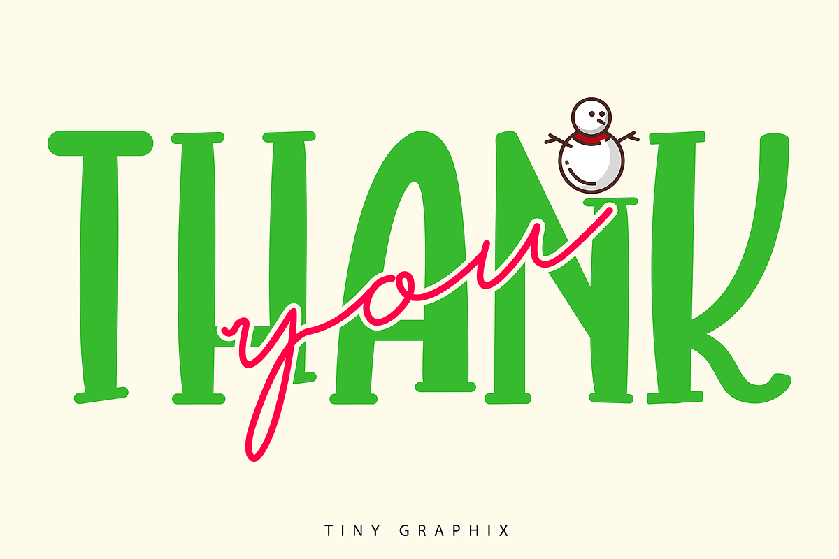 Merry Christmas Duo Font, a Script Font by Akrinity Digital (Photo 7 of 7)