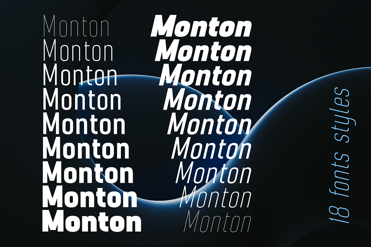 Monton, a Sans Serif Font by Larin Type Co. (Photo 3 of 12)