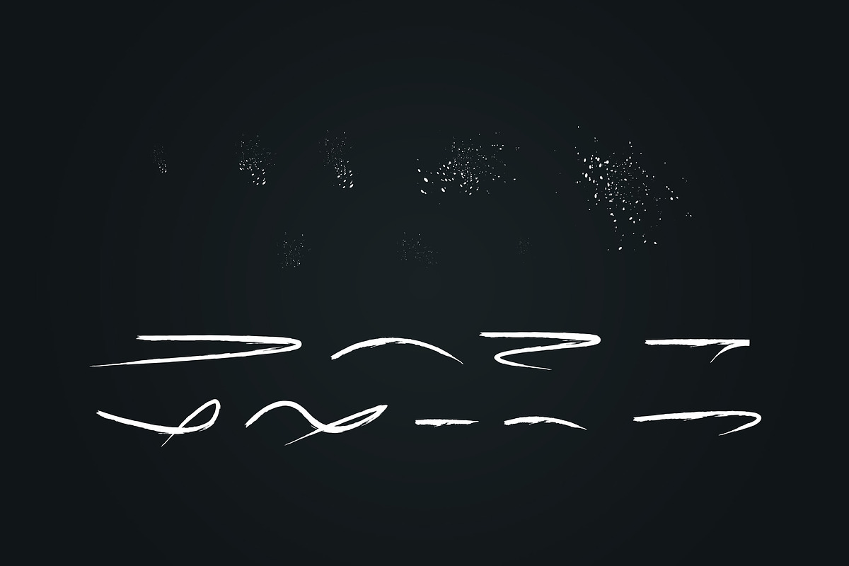 DarkHeart Brush font + Extras preview 8