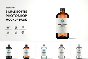 Bottle Mockup Pack, a Packaging Mockup by Designer Dude