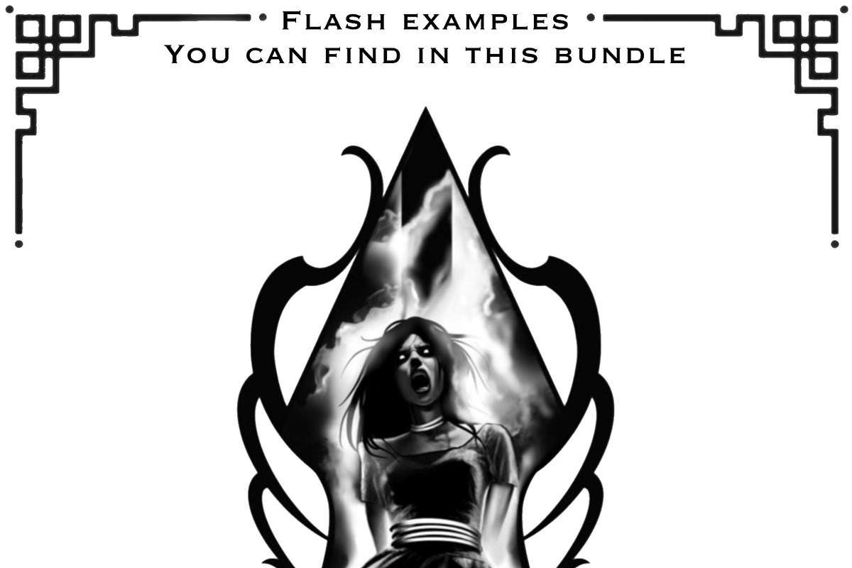 Special Blackwork Procreate tattoo, a Brush Add-On by ProcreateInk (Photo 7 of 7)
