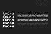 Crocker Display Typeface, a Sans Serif Font by Design Stag (Thumbnail 5 of 9)