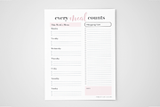 Meal Planner Printable, 4 Sizes, a Templates & Theme by Ember & Co (Thumbnail 4 of 6)