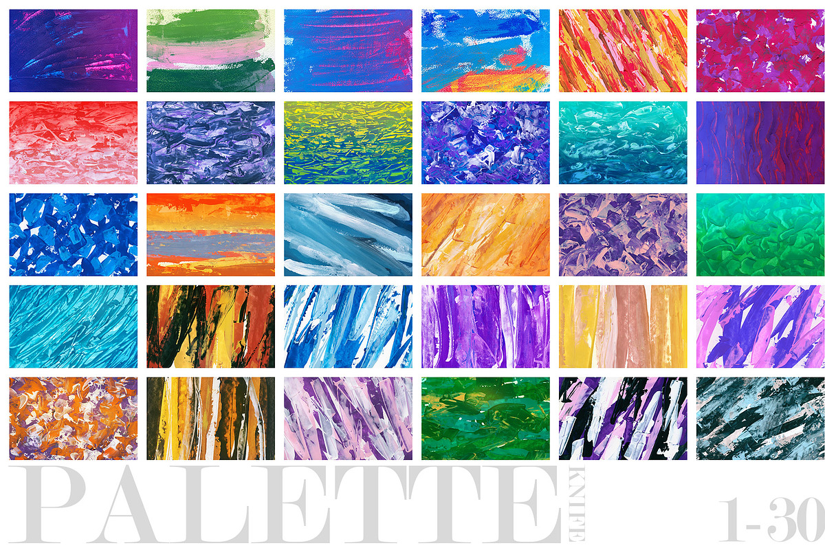 Palette Knife Acrylic Textures 2, a Texture Graphic by ArtistMef (Photo 4 of 12)
