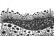 60 Daisy Flower Field Silhouette, a Seasonal Illustration by Amazin_art (Thumbnail 9 of 35)