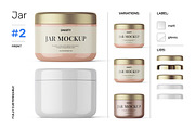 Cosmetic jar mockups bundle, a Packaging Mockup by Smarty Mockups (Thumbnail 7 of 28)