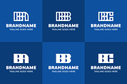 Letters BA BB BC Monogram Logo Set, a Branding & Logo Template by Pray Art Design Studio (Thumbnail 2 of 2)