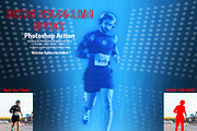 Retro Hologram Effect PS Action, an Action Add-On by Studio Retouch (Thumbnail 1 of 12)