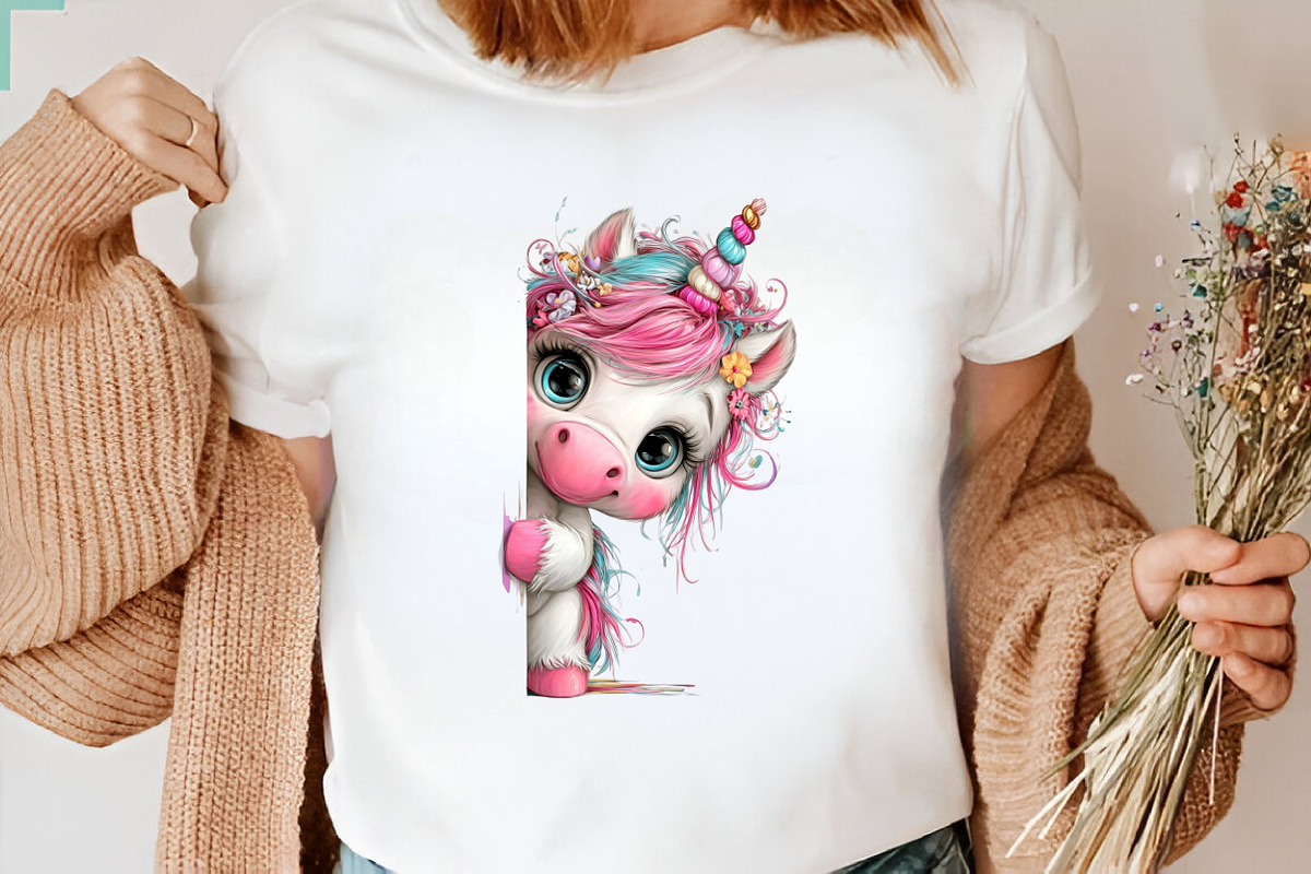 Baby Unicorns Sublimation Clipart Bu, a Work Illustration by CreationArt (Photo 2 of 7)