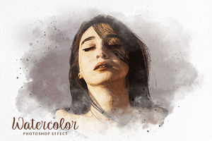 Realistic Watercolor Effect, an Action Add-On by liptouse