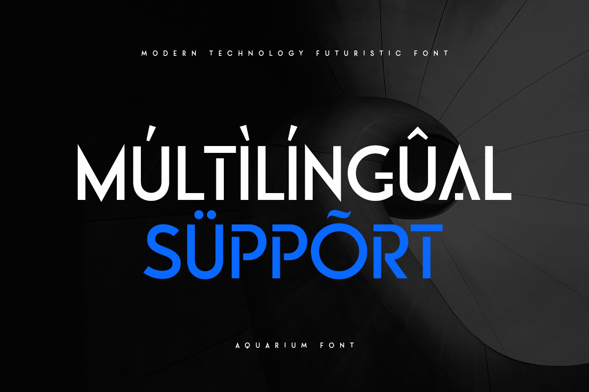 Aquarium - Modern Futuristic Font, a Sans Serif Font by Hamz Studio (Photo 7 of 15)