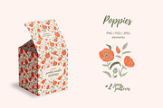 Summer poppies seamless patterns, a Pattern Graphic by Alenkakarabanova (Thumbnail 4 of 6)