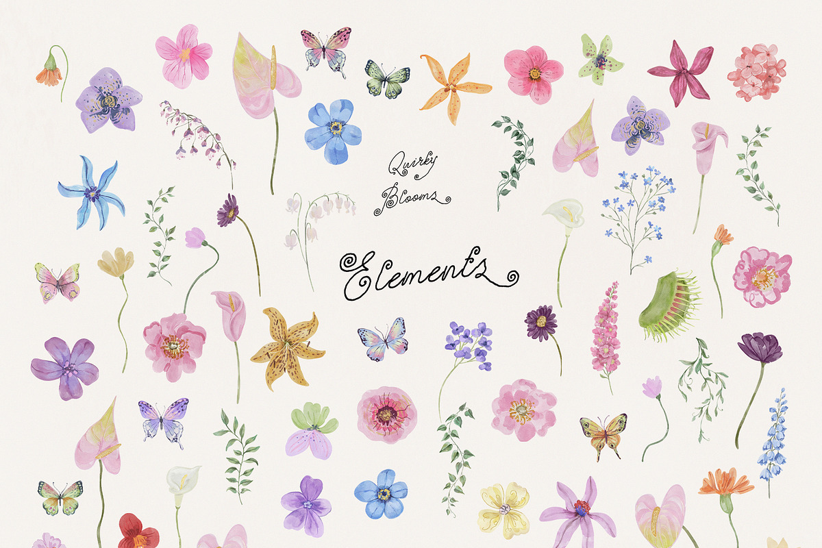 Quirky Blooms: Whimsical Florals, a Seasonal Illustration by SunnyAfternoons (Photo 13 of 15)